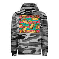 Slate Camo mexican taco paper glitter leopard wooden Premium Hoodie - Artiststas