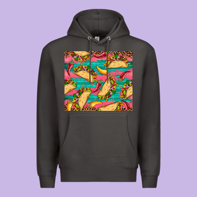 Mexican Taco Paper Glitter Leopard Wooden Premium Hoodie Designed By Artiststas