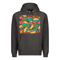 Smoke mexican taco paper glitter leopard wooden Premium Hoodie - Artiststas