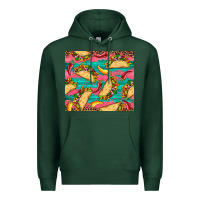 Sports Green mexican taco paper glitter leopard wooden Premium Hoodie - Artiststas
