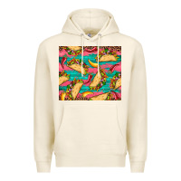 Tofu mexican taco paper glitter leopard wooden Premium Hoodie - Artiststas