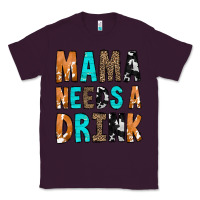 Plum Mama Needs a Drink Classic Tee - CowCowDesign