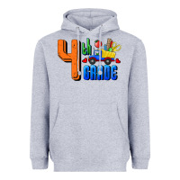 Heather Grey Fourth Grade Heavyweight Hoodie - RanaPortraitStore
