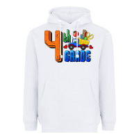 White Fourth Grade Heavyweight Hoodie - RanaPortraitStore