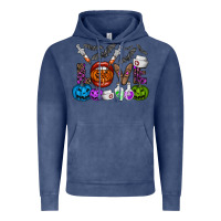 Vintage Denim love  halloween Vintage Hoodie - CowhideDigitalArt