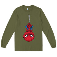 Army Green the spider kids cartoon Long Sleeve Tee - linhVisuals