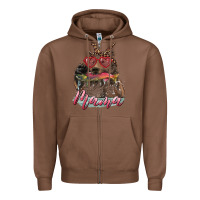 Chestnut Mother's Day Glasses Leopard Bandana Mama Bear Hunting Fish Zipper Hoodie - RanaPortraitStore