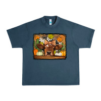 Midnight Navy fall cow Urban Heavy Tee - Jasminsmagicworld
