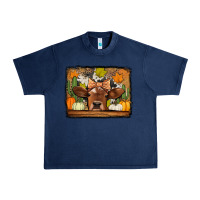 Navy fall cow Urban Heavy Tee - Jasminsmagicworld