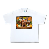 White fall cow Urban Heavy Tee - Jasminsmagicworld
