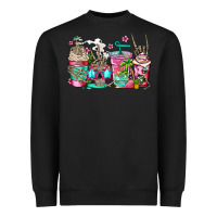 Black skeleton summer coffee cups Heavyweight Sweatshirt - Jasminsmagicworld