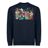 Navy skeleton summer coffee cups Heavyweight Sweatshirt - Jasminsmagicworld