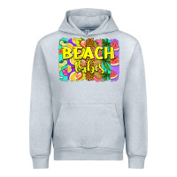 Heather Grey beach vibes summer brushstroke Urban Hoodie - Jasminsmagicworld