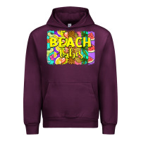 Mauve Wine beach vibes summer brushstroke Urban Hoodie - Jasminsmagicworld