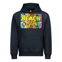 Navy beach vibes summer brushstroke Urban Hoodie - Jasminsmagicworld