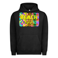 Pigment Black beach vibes summer brushstroke Urban Hoodie - Jasminsmagicworld