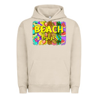 Beach Vibes Summer Brushstroke Urban Hoodie | Teevron
