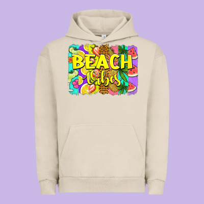 Beach Vibes Summer Brushstroke Urban Hoodie Designed By Jasminsmagicworld