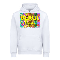 White beach vibes summer brushstroke Urban Hoodie - Jasminsmagicworld