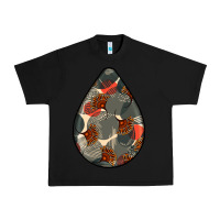 Black african fabric pattern teardrop earrings Urban Heavy Tee - BundleAndBundleShop