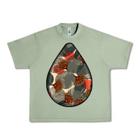 Oil Green african fabric pattern teardrop earrings Urban Heavy Tee - BundleAndBundleShop