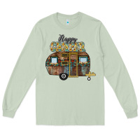 Matcha Happy Camper Long Sleeve Tee - CowhideDigitalArt