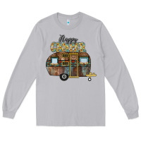Moon Dust Happy Camper Long Sleeve Tee - CowhideDigitalArt