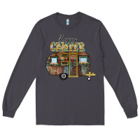 Smoke Happy Camper Long Sleeve Tee - CowhideDigitalArt