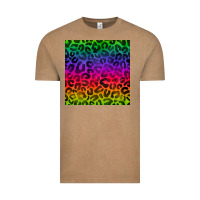 Vintage Coffee colorful leopard seamless pattern Vintage Tee - BundleAndBundleShop