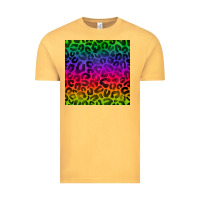 Vintage Mustard colorful leopard seamless pattern Vintage Tee - BundleAndBundleShop
