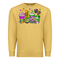 Antique Gold mardi gras coffee cups Premium Sweatshirt - Jasminsmagicworld
