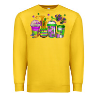 Lemon mardi gras coffee cups Premium Sweatshirt - Jasminsmagicworld