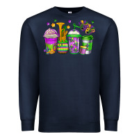 Navy mardi gras coffee cups Premium Sweatshirt - Jasminsmagicworld