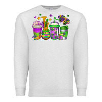 Oatmeal Heather mardi gras coffee cups Premium Sweatshirt - Jasminsmagicworld