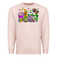 Pale Pink mardi gras coffee cups Premium Sweatshirt - Jasminsmagicworld