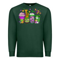 Sports Green mardi gras coffee cups Premium Sweatshirt - Jasminsmagicworld