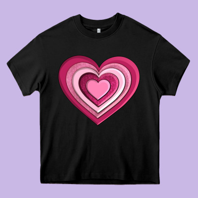 Sweet Heart Olivia Heavy Core Tee Designed By Oliviacreatesart