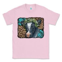 Bubblegum Pink Floral Cow Leopard Gemstone Classic Tee - CowCowDesign