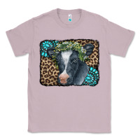Lilac Floral Cow Leopard Gemstone Classic Tee - CowCowDesign