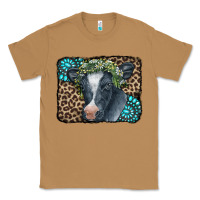 Toasted Coconut Floral Cow Leopard Gemstone Classic Tee - CowCowDesign