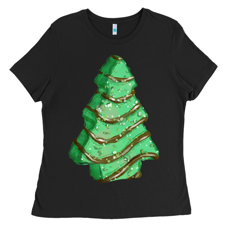 Green Christmas Cake Ladies Tee by FaDigitalArtStudio | Teevron