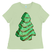 Matcha green christmas cake Ladies Tee - FaDigitalArtStudio