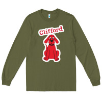 Army Green clifford the big red dog 98093899 Long Sleeve Tee - linhVisuals