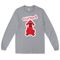 Heather Grey clifford the big red dog 98093899 Long Sleeve Tee - linhVisuals