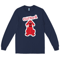 Navy clifford the big red dog 98093899 Long Sleeve Tee - linhVisuals