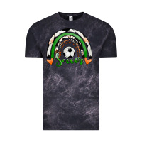 Cloud Black Soccer Rainbow Vintage Tee - RanaPortraitStore