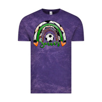 Cloud Purple Soccer Rainbow Vintage Tee - RanaPortraitStore