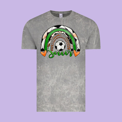 Soccer Rainbow Vintage Tee Designed By Ranaportraitstore