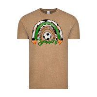 Vintage Coffee Soccer Rainbow Vintage Tee - RanaPortraitStore