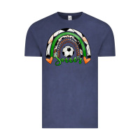 Vintage Denim Soccer Rainbow Vintage Tee - RanaPortraitStore